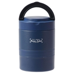 ホームレーベル　ステンレス　連結式 ランチジャー ８５０　ネイビー