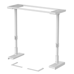 冷蔵庫転倒防止突っ張り棒 マットホワイト 冷蔵庫幅60cm用 (取付高さ50~75cm) FEQ-605WH