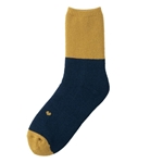 あったか温ソックス　ＹＥ×ＮＶ　２３～２５ｃｍ