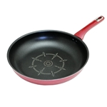 ルデュール２　こびりつきにくい フライパン　３０ｃｍ　ガス火専用　金属ヘラ対応　レッド