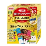 CIAO チャオ 香り立つクランキー ちゅ~る和え 5種のグルメバラエティ 10袋入