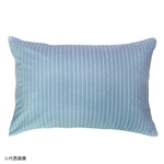 生活時短　まくらカバー　ドットストライプ　３５×５０ｃｍ　ＢＬ