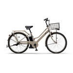 ヤマハ　ＰＡＳ　ＲＩＮ　電動アシスト自転車　２６インチ　内装３段　マカロンラテ（ツヤ消しカラー）