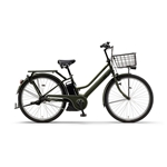 ヤマハ　ＰＡＳ　ＲＩＮ　電動アシスト自転車　２６インチ　内装３段　マットカーキグリーン（ツヤ消しカラー）