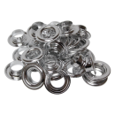 両面ハトメの玉　アルミ１２㎜