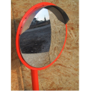 サンケイ技研　ステンレスミラー　丸型　３００Φ　ポール式