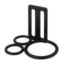 カクイ　黒ハンマー差三口　２穴　２－２黒