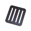 藤井　アルミ製Ｄ環止め　ＬＴ－Ａ５０－ＢＬＫ