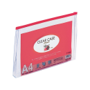 リヒト　クリヤ－ケ－ス　（マチ付）　Ａ４　赤
