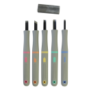 ラバーグリップ彫刻刀セット