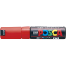 三菱　ユニポスカ　太字角芯　赤