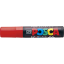 三菱　ユニポスカ　極太角芯　赤