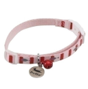 キャットカラー　フィッシュボーダーカラー　ピンク