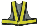 ユニワールド　安全ベスト　ショートタイプ　紺生地×黄色テープ　フリー　（761）