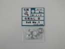 パーツハウス プラスチック化粧ネジ No.1 白 M3X8  JO-101