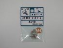 パーツハウス 真鍮ニッケルすり割ローレットビス M4X10  JO-112