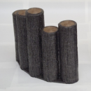 サンポリ プラスチック製擬木　はなえ８０　５連段違型　アーチ３００