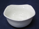 雪粉引 四角型3.0鉢