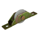 普及品V型戸車鉄枠ジュラコン車 18 V FDM-0189