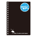 レインガードリングメモ(黒)A6 40枚 SW87KN