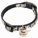 ペティオ カラー 猫紋 ブラック (猫用)