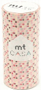 カモ井加工紙　ｍｔ　ＣＡＳＡ　タイル・ピンク　１００ｍｍ×１０ｍ巻き
