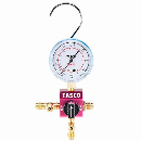 タスコ TA123C-1 ボールバルブ式シングルゲージマニホールドキット