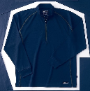 ホシ服装　２２９　長袖ＺＩＰシャツ　６０　ネイビー　Ｌ