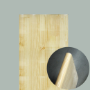 パイン集成材　Ｒ加工　（約）１８ｍｍ厚　４００×９１０ｍｍ