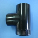 丸ドレンエルボ　ブラック