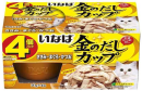 金のだし　カップ　ささみ・まぐろ・かつお　４個パック