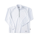 ホシ服装　２２９　長袖ＺＩＰシャツ　１０　ホワイト　Ｓ