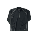 ホシ服装　２２９　長袖ＺＩＰシャツ　４０　ブラック　Ｓ
