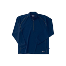 ホシ服装　２２９　長袖ＺＩＰシャツ　６０　ネイビー　Ｓ