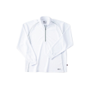 ホシ服装　２２９　長袖ＺＩＰシャツ　１０　ホワイト　ＬＬ