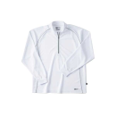 ホシ服装　２２９　長袖ＺＩＰシャツ　１０　ホワイト　３Ｌ