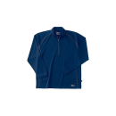 ホシ服装　２２９　長袖ＺＩＰシャツ　６０　ネイビー　ＬＬ