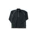 ホシ服装　２２９　長袖ＺＩＰシャツ　４０　ブラック　４Ｌ