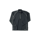 ホシ服装　２２９　長袖ＺＩＰシャツ　４０　ブラック　Ｍ