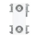 ＤＸアンテナ　４Ｋ・８Ｋ対応直列ユニット中間用２端子