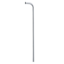 カクダイ　止水栓給水Ｌ管　４６８０－７５×５００