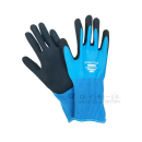 のらスタイル　１３G 天然ゴム背抜き手袋　ブルー　Ｍ