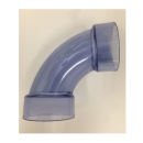 ＤＶ継手　透明　９０度大曲エルボ　ＤＶ－ＬＬ　４０