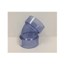 ＤＶ継手　透明　４５度エルボ　ＤＶ－４５Ｌ　５０