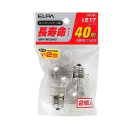 ＥＬＰＡ 長寿命 ミニクリプトン球　クリア　２個入　ＧＫＰ－３６２ＬＨ（Ｃ）