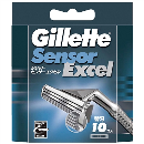 ジレット　センサーエクセル　替刃　１０個入